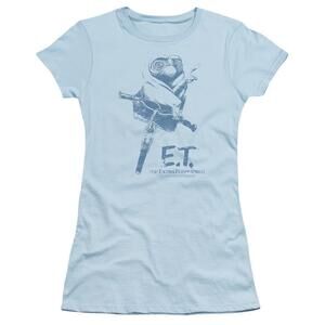 Et The Extra Terrestrial Bike Ss Junior Womens T Shirt Sheer Light Blue